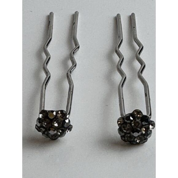 Mini Crystal Rhinestone Decorative Hairpins, J-01 - Picture 1 of 7